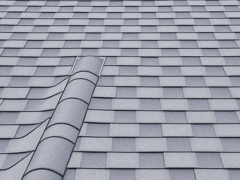 New asphalt shingle roof on a Sacramento home